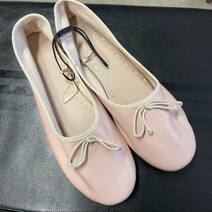 ZARA Utral Soft Baby Pink ballet Flat size 7 NWT.